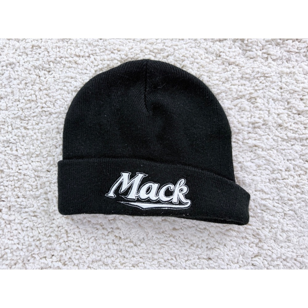 Hammette Sharp Mack Trucks Beanie Mens OSFM Black Embroidered Logo Hat